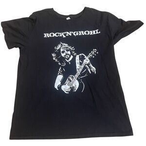 ROCK N GROHL TEE SHIRT LARGE MENS